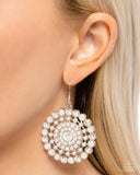 Paparazzi "Wreathed Wonderland" White Earrings Paparazzi Jewelry