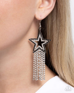 Paparazzi "Sunset Superstar" Black Earrings Paparazzi Jewelry