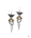 Paparazzi "Shape Shifting Stones" Black Earrings Paparazzi Jewelry