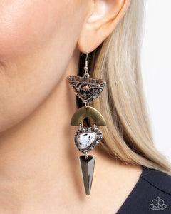 Paparazzi "Shape Shifting Stones" Black Earrings Paparazzi Jewelry