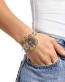 Paparazzi "Bedazzled Bloom" Yellow Bracelet Paparazzi Jewelry