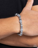 Paparazzi "Manufactured Model" Silver Men's Urban Bracelet Unisex Paparazzi Jewelry