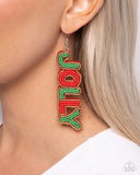 Paparazzi "Jolly Holiday" Multi Earrings Paparazzi Jewelry