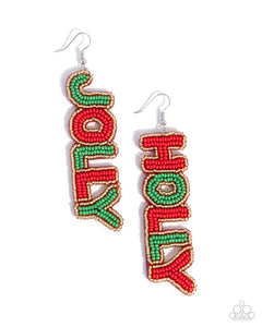 Paparazzi "Jolly Holiday" Multi Earrings Paparazzi Jewelry