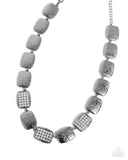 Paparazzi "Brilliant Belonging" White Necklace & Earring Set Paparazzi Jewelry