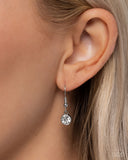 Paparazzi "Brilliant Belonging" White Necklace & Earring Set Paparazzi Jewelry