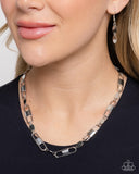 Paparazzi "Seamless Sunset" Silver Necklace & Earring Set Paparazzi Jewelry