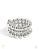 Paparazzi "Refreshing Raindrops" Silver Fashion Fix Bracelet Paparazzi Jewelry