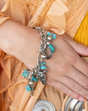 Paparazzi "Wild West Wardrobe" Blue Fashion Fix Bracelet Paparazzi Jewelry