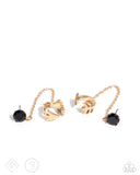 Paparazzi "Manifesting Good" Gold Fashion Fix Ear Cuff Post Earrings Paparazzi Jewelry