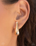 Paparazzi "Positive Change" Gold Fashion Fix Post Earrings Paparazzi Jewelry