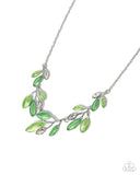 Paparazzi "Lyrical Leaves" Green Necklace & Earring Set Paparazzi Jewelry