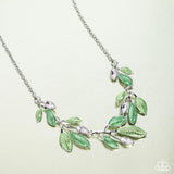Paparazzi "Lyrical Leaves" Green Necklace & Earring Set Paparazzi Jewelry