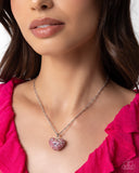 Paparazzi "Best Of My Heart" Pink Necklace & Earring Set Paparazzi Jewelry