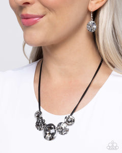 Paparazzi "All I Want Is New" Silver Necklace & Earring Set Paparazzi Jewelry