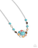 Paparazzi "Enigmatic Ease" Blue Necklace & Earring Set Paparazzi Jewelry