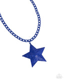 Paparazzi "Stellar Selfie" Blue Necklace & Earring Set Paparazzi Jewelry