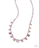 Paparazzi "Colorful Countess" Pink Necklace & Earring Set Paparazzi Jewelry