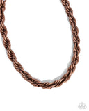 Paparazzi "Complete Curves" Copper Necklace & Earring Set Paparazzi Jewelry