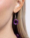 Paparazzi "Nuanced Nightlife" Purple Necklace & Earring Set Paparazzi Jewelry