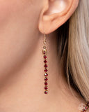 Paparazzi "Glittery Getaway" Red Necklace & Earring Set Paparazzi Jewelry