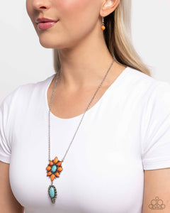 Paparazzi "Force of Habit" Orange Necklace & Earring Set Paparazzi Jewelry