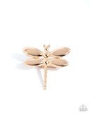 Paparazzi "Durable Dragonfly" Gold Ring Paparazzi Jewelry