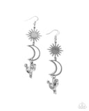 Paparazzi "Wishfully Western" Silver Earrings Paparazzi Jewelry