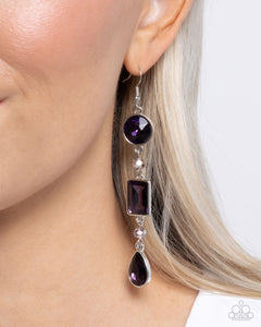 Paparazzi "Complete Charisma" Purple Earrings Paparazzi Jewelry