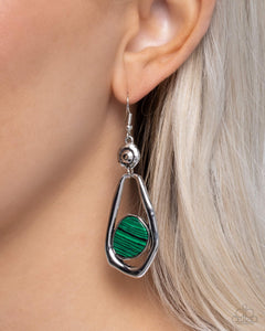 Paparazzi "Scouting Spirals" Green Earrings Paparazzi Jewelry