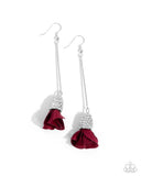 Paparazzi "Drop Dead Dazzle" Red Earrings Paparazzi Jewelry