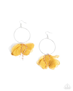 Paparazzi "Perennial Perspective" Yellow Earrings Paparazzi Jewelry