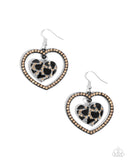 Paparazzi "Leopard Love" Black Earrings Paparazzi Jewelry