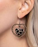 Paparazzi "Leopard Love" Black Earrings Paparazzi Jewelry