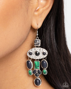 Paparazzi "Inspired Interval" Black Earrings Paparazzi Jewelry