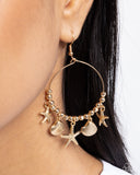 Paparazzi "Coastal Conversation" Gold Earrings Paparazzi Jewelry