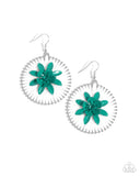 Paparazzi "Dancing Daydream" Green Earrings Paparazzi Jewelry