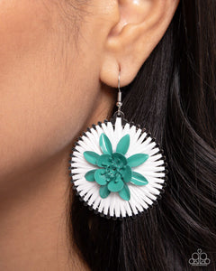 Paparazzi "Dancing Daydream" Green Earrings Paparazzi Jewelry