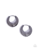 Paparazzi "Pattern Permanence" Black Post Earrings Paparazzi Jewelry