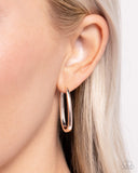 Paparazzi "Now or LEISURE" Rose Gold Earrings Paparazzi Jewelry