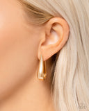 Paparazzi "Malibu On My Mind" Gold Post Earrings Paparazzi Jewelry