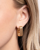 Paparazzi "Vendetta Vanity" Gold Post Earrings Paparazzi Jewelry