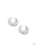 Paparazzi "Pattern Permanence" Silver Post Earrings Paparazzi Jewelry