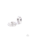 Paparazzi "Hammered Hyperaware" Silver Post Earrings Paparazzi Jewelry