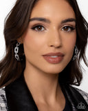 Paparazzi "Downtown Decadence" Black Post Earrings Paparazzi Jewelry