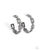 Paparazzi "Downtown Decadence" Black Post Earrings Paparazzi Jewelry