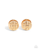 Paparazzi "Woven Wisdom" Gold Post Earrings Paparazzi Jewelry