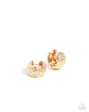 Paparazzi "Hammered Heaven" Gold Post Earrings Paparazzi Jewelry