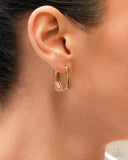 Paparazzi "Fortnight Fashion" Gold Post Earrings Paparazzi Jewelry