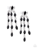 Paparazzi "Lively Lure" Black Post Earrings Paparazzi Jewelry